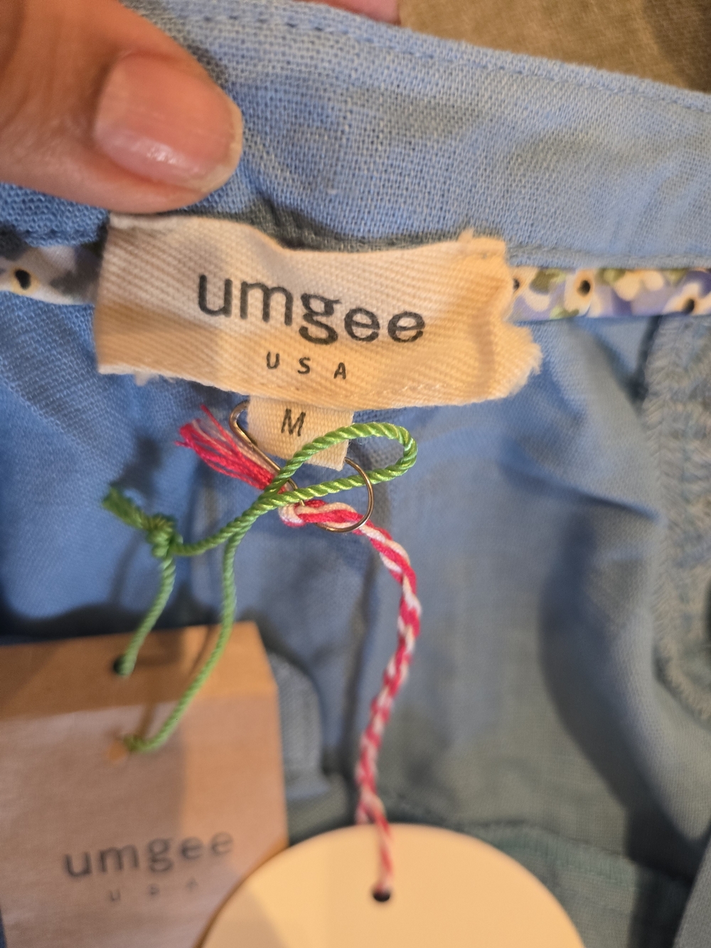 Umgee Chambray Tunic Top - Picture 5 of 6